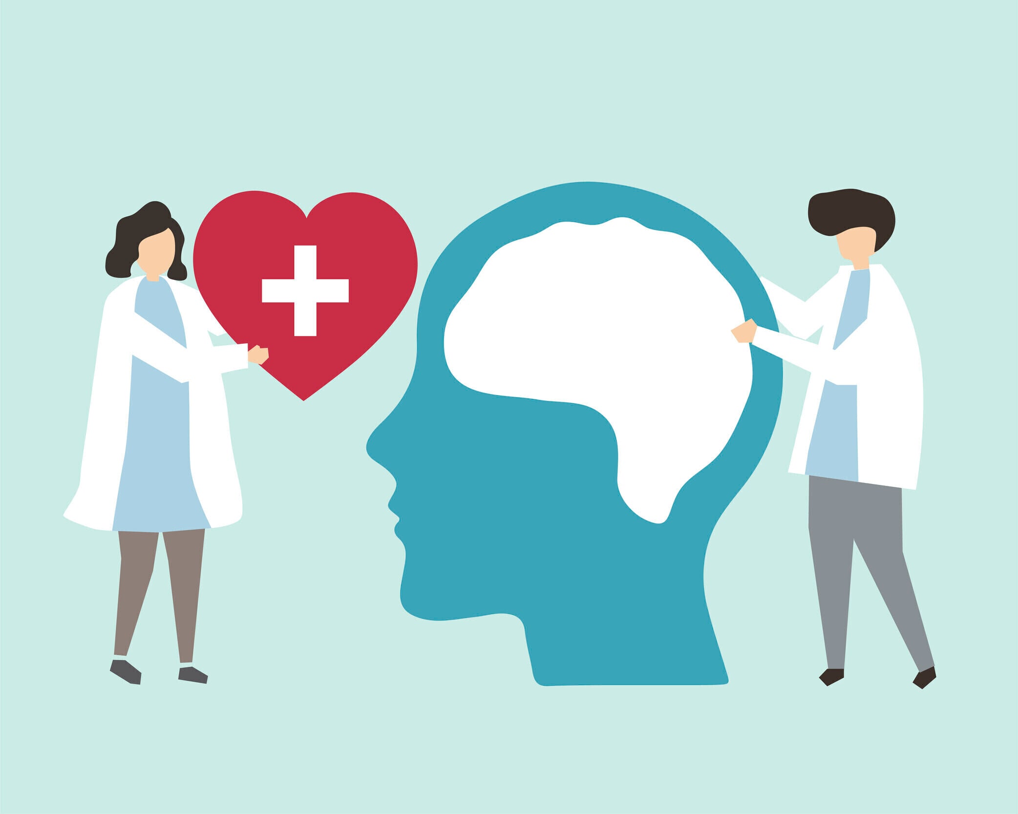  Mental health and disorder illustration 