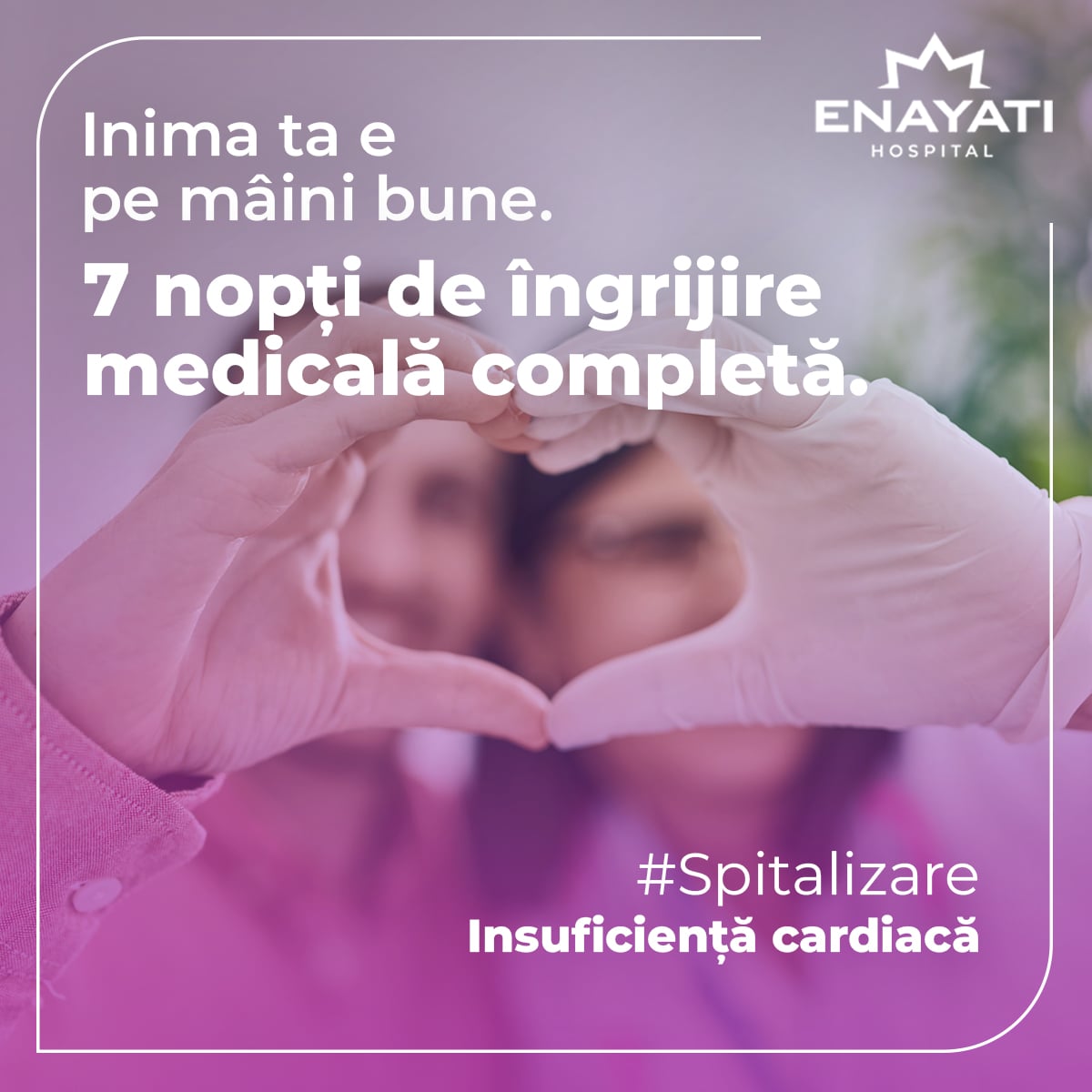 Pachet Spitalizare Insuficiență cardiacă: alege 7 nopți de spitalizare pentru o îngrijire medicală completă a inimii tale​