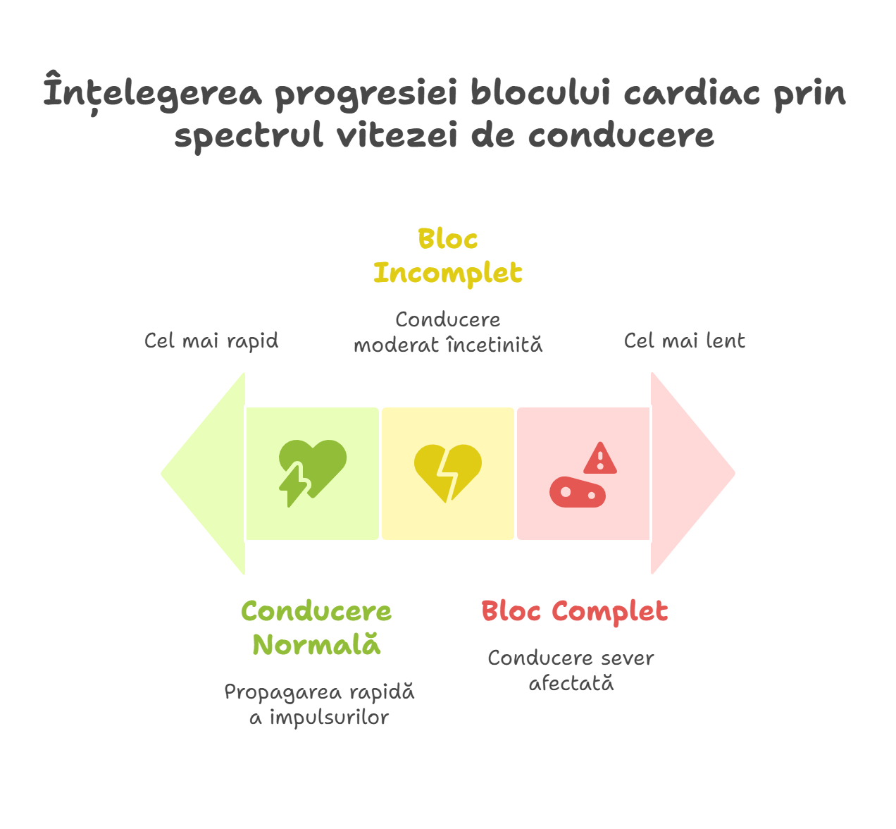 Înțelegerea progresiei blocului cardiac prin spectrul vitezei de conducere