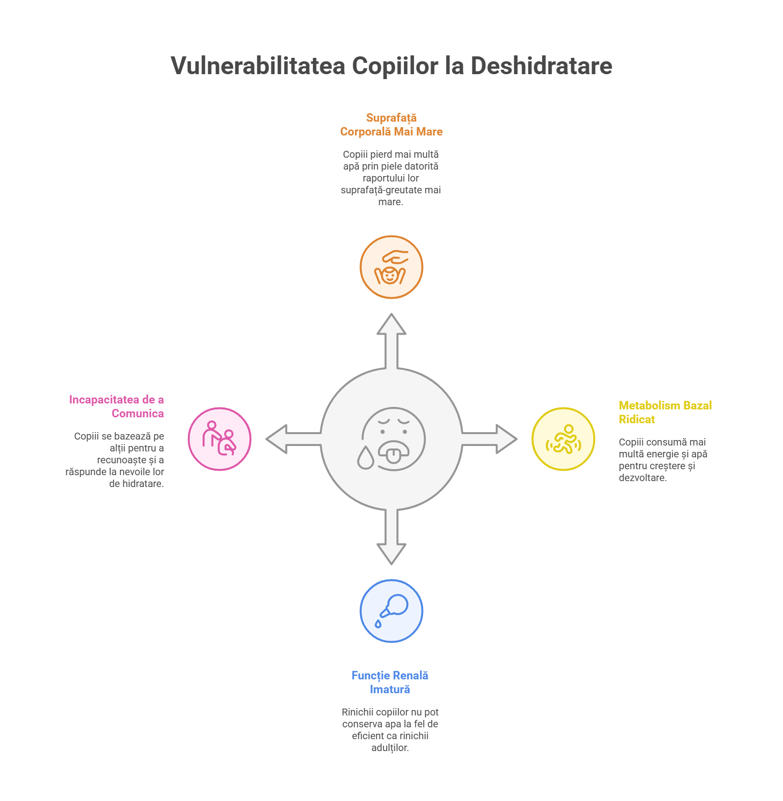 Vulnerabilitatea Copiilor la Deshidratare