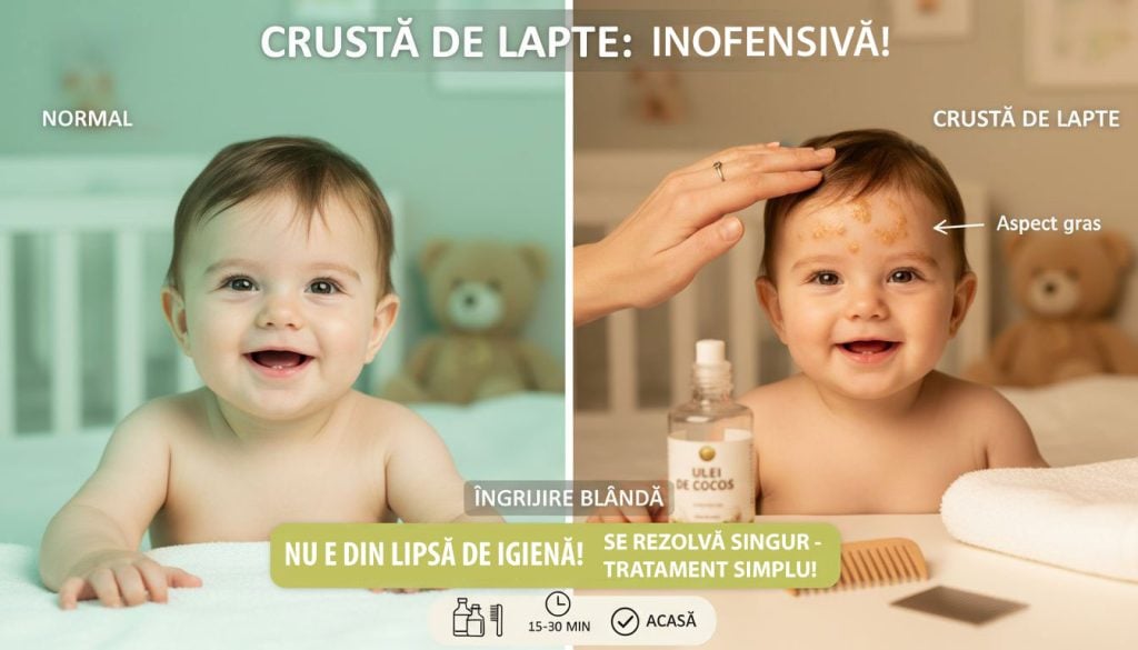cruste de lapte la bebelusi