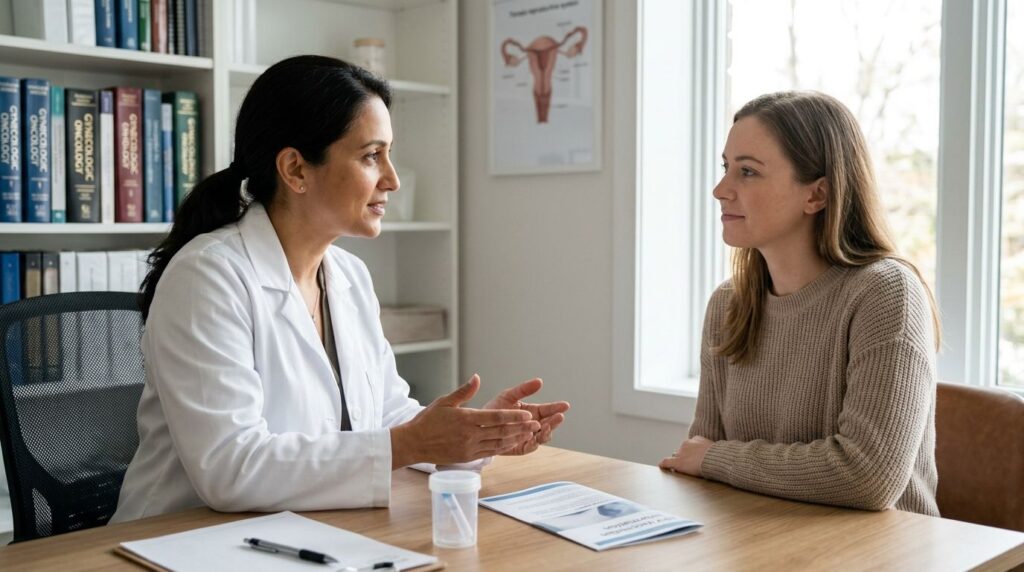 Cancerul de col uterin cauzat de HPV cu sângerare post-coitală