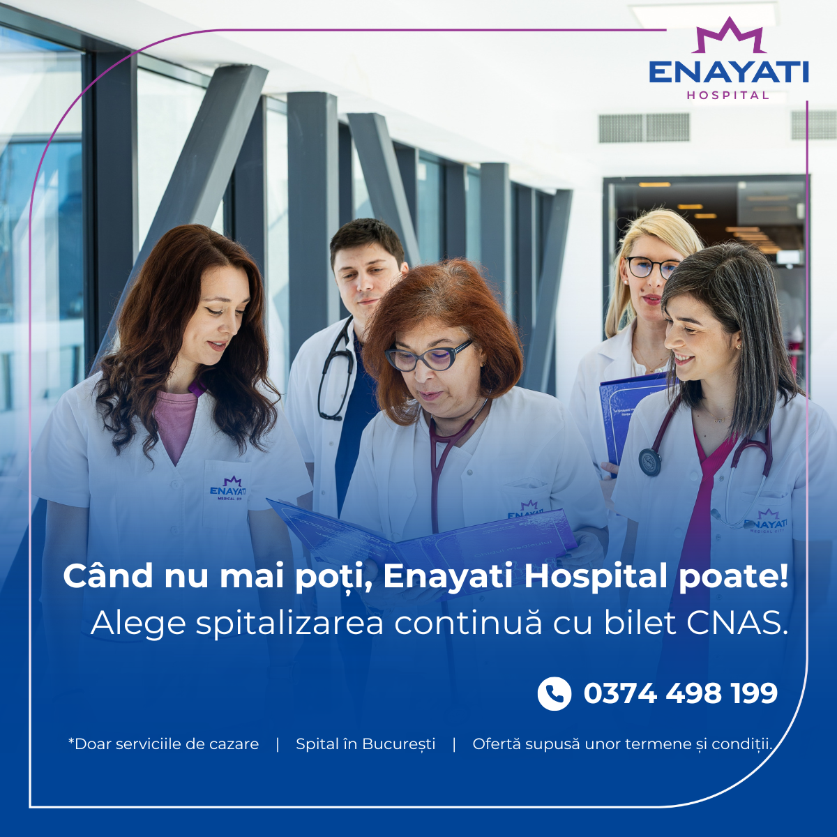 Spitalizare decontată CNAS, în Enayati Hospital – o nouă șansă de a merge mai departe