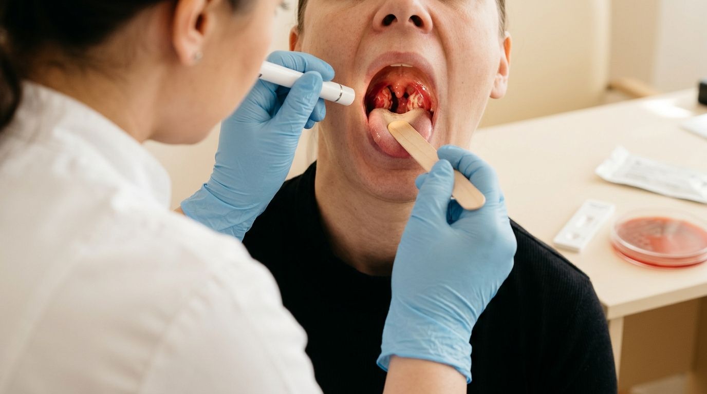 Streptococul în gât și diagnosticul anginei bacteriene