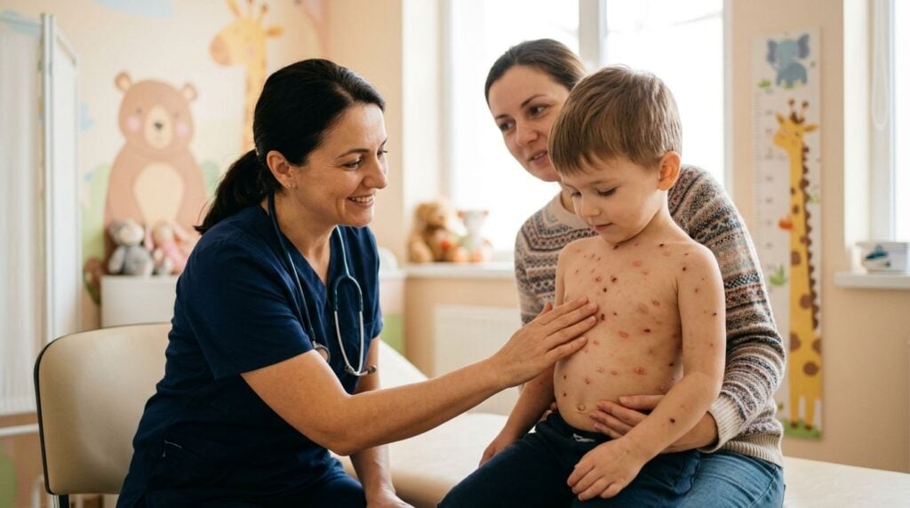 Varicela la copii și evoluția veziculelor de la apariție la vindecare